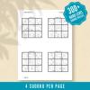 Sudoku Printable Adults Puzzles Sudoku Book Hard Vol 2, digital download, sudoku puzzle, children, puzzle for kids, brain teaser puzzle thumbnail 2