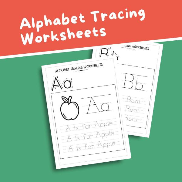 Alphabet Tracing Worksheets, ABC Tracing, Handwriting Practice, Printable, ABC Tracing Workbook, Trace letters, Alphabet Trace name
