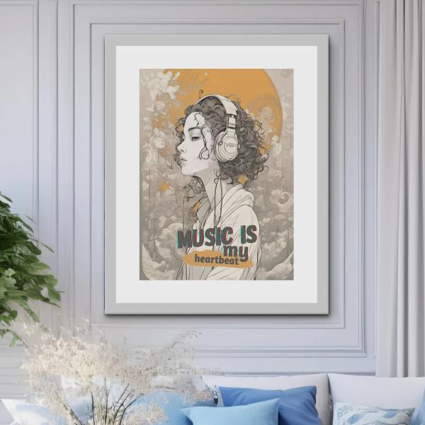 Music is poster, musical posters, if music be, without music, wall art digital dowload printable PDF in multiple sizes