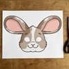 Cute Bunny Rabbit Mask – Free Printable PDF for Kids thumbnail 1