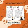 Halloween Mazes to print for kids, fun activites, halloween activities for kids PDF, labyrinth, printable labyrinths thumbnail 3
