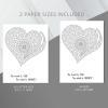 The Heart and Mind Coloring Journey, Heart coloring pages, Mindful Coloring, Mindfulness, Coherence, Meditavie Coloring thumbnail 3