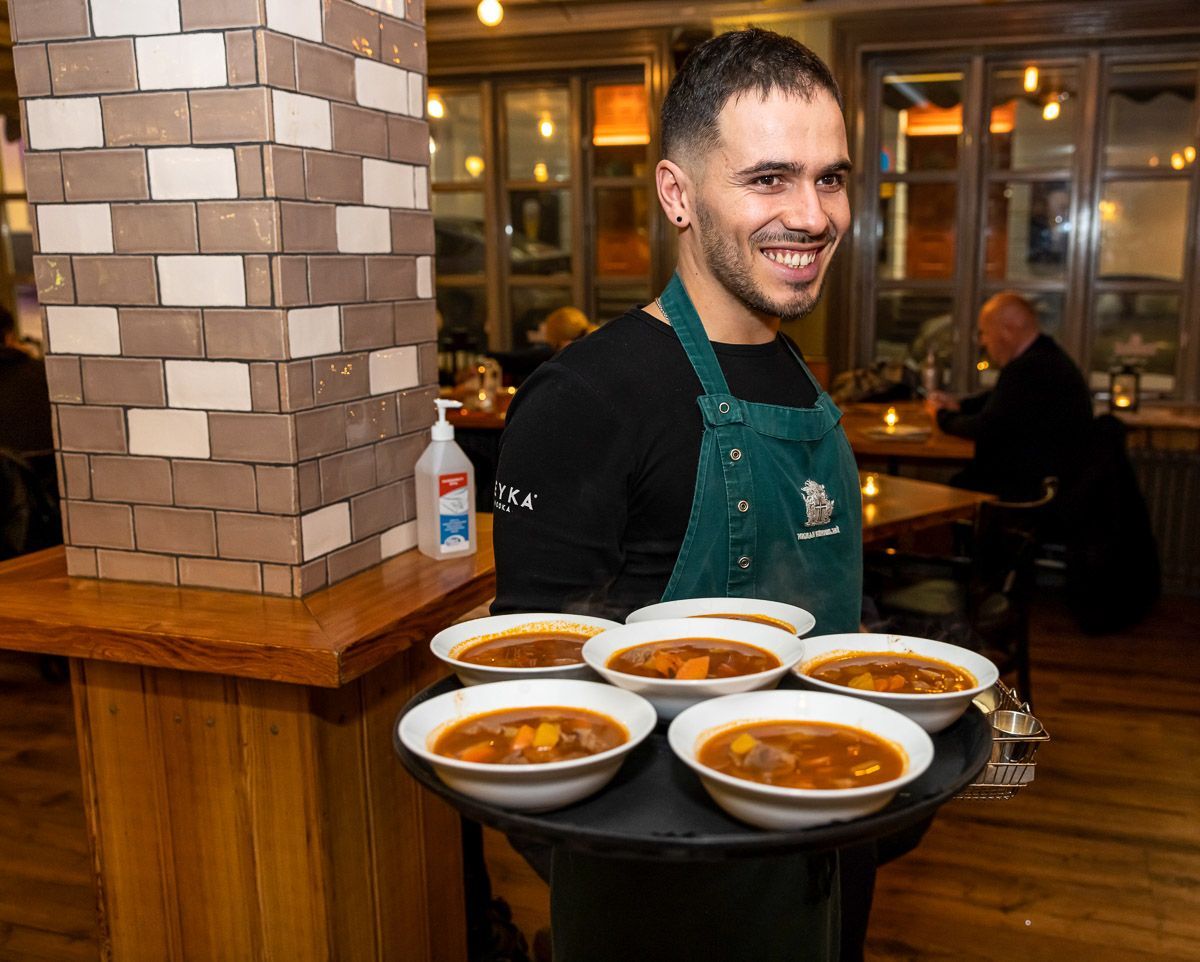 Icelandic meat soup served in a bowl