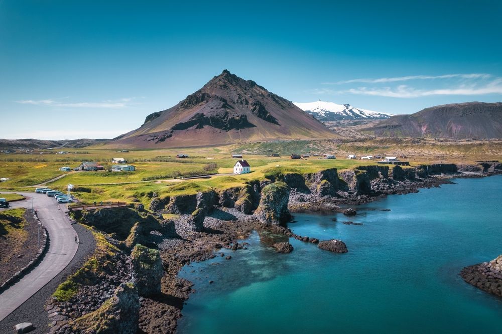 Coastal cliffs at Arnarstapi on the Snæfellsnes peninsula