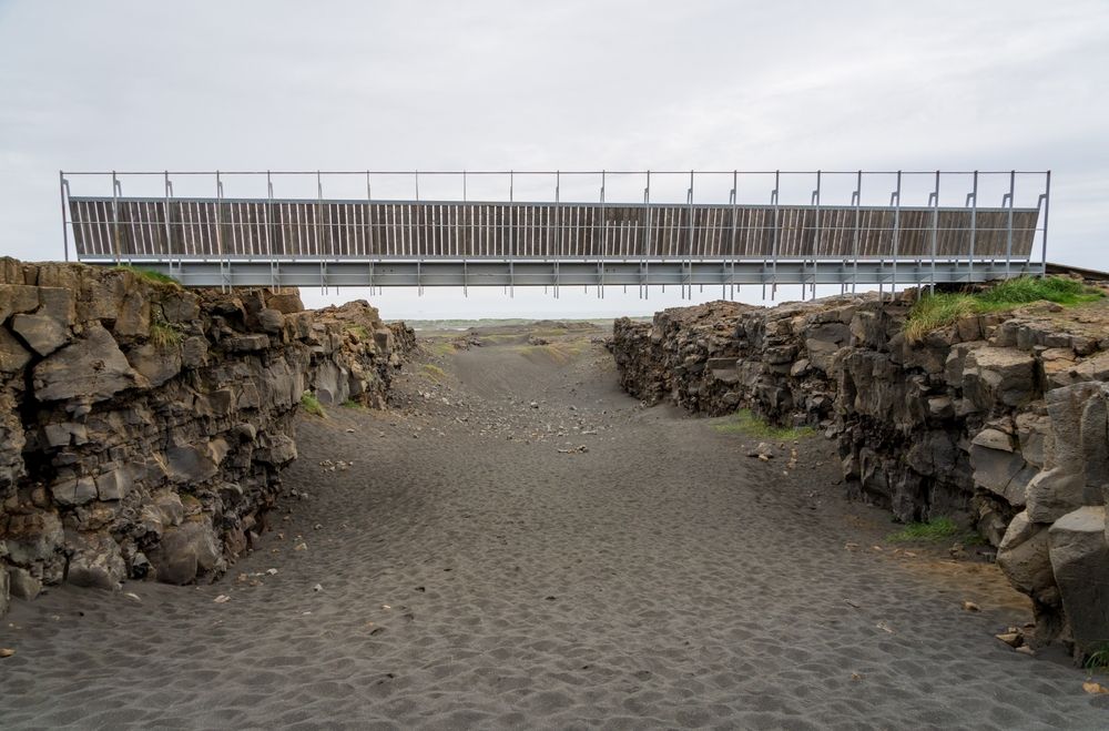 The Bridge Between Continents in Iceland