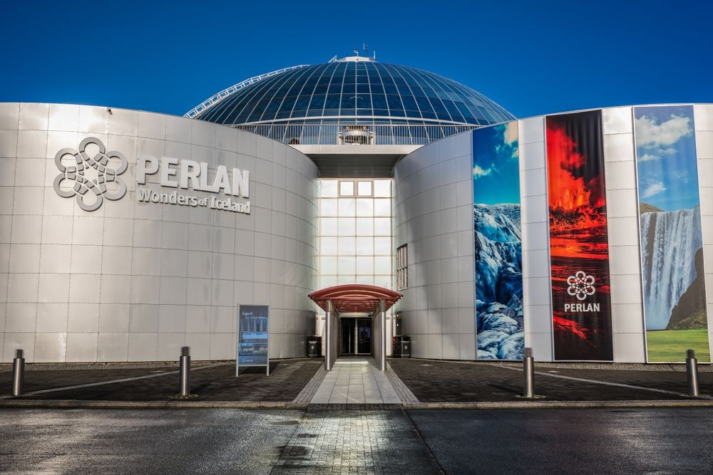 Perlan, a natural history museum in Reykjavík, situated on the top of Öskjuhlíð hill