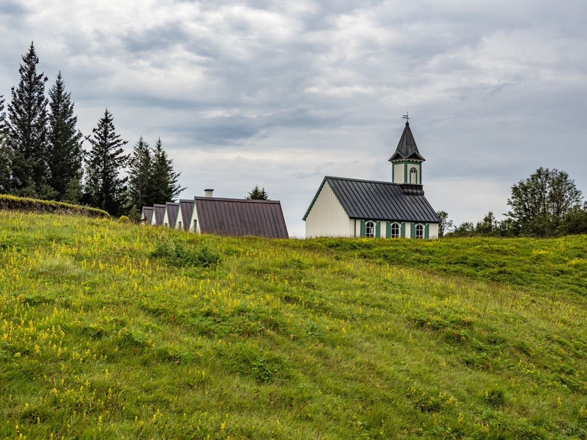 Thingvallakirkja church in Iceland