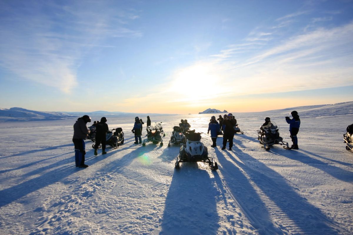 Snowmobiling