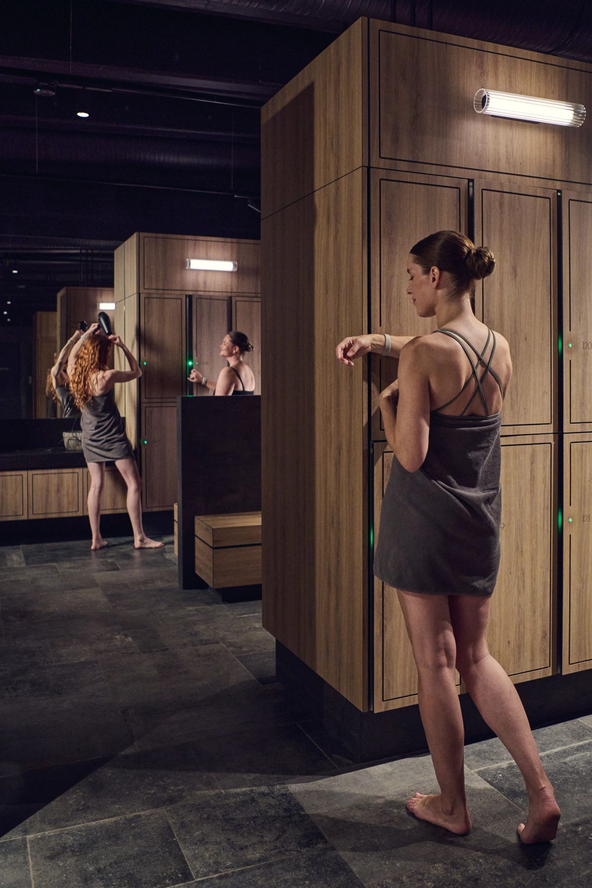 The Sky Lagoon changing room lockers