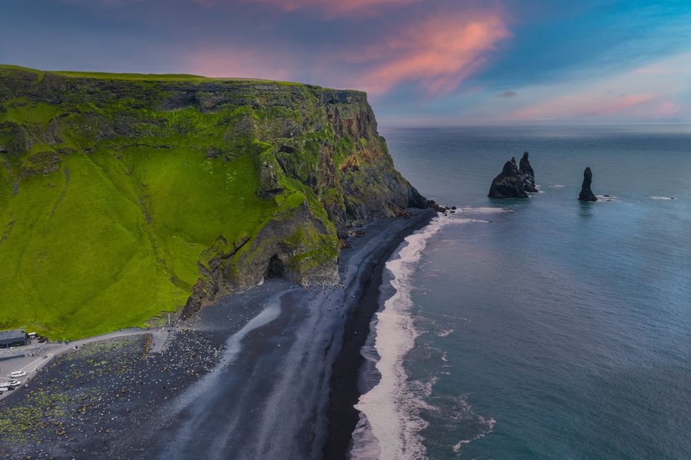 Reynisfjara Black Sand Beach in Iceland