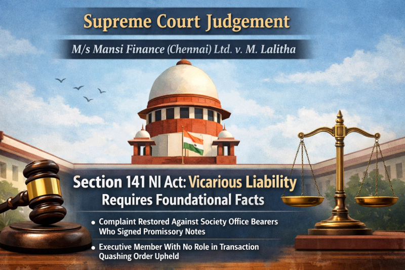 M/s Mansi Finance (Chennai) Ltd. v. M. Lalitha