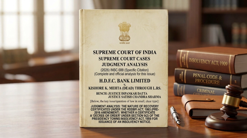 H.D.F.C. Bank Limited v. Kishore K. Mehta (Dead) Through L.Rs.