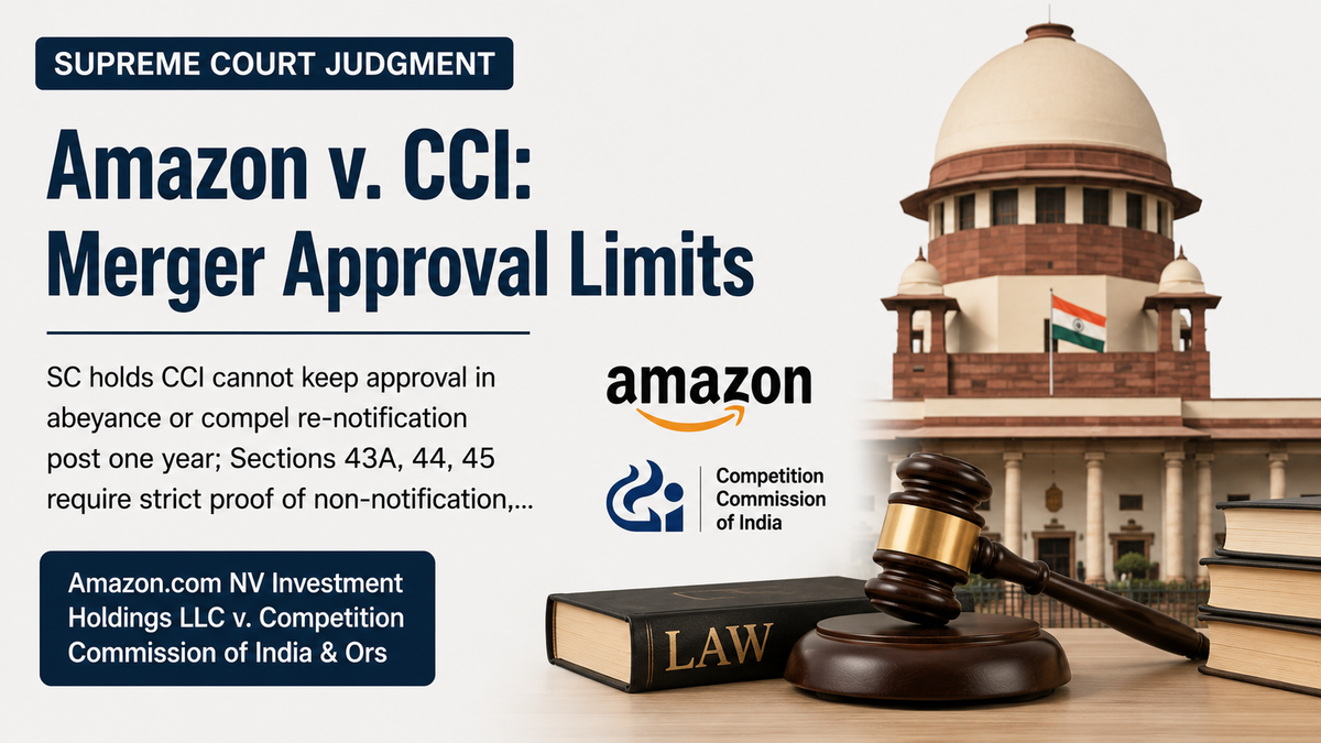 Amazon.Com NV Investment Holdings LLC v. Competition Commission of India & Ors