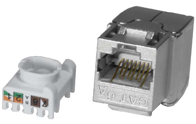 Cat. 6A S/FTP Toolless Keystone Jack