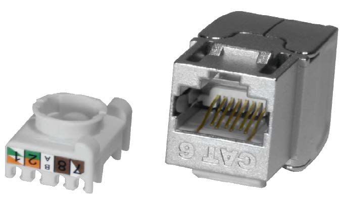 Cat.6 FTP 180° Toolless - Keystone Jack