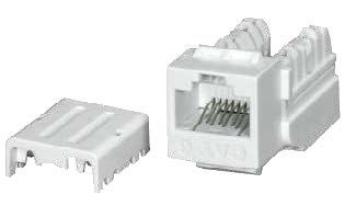 Cat.6 UTP 90° Quick Solution w/ Dust Cover - Keystone Jack