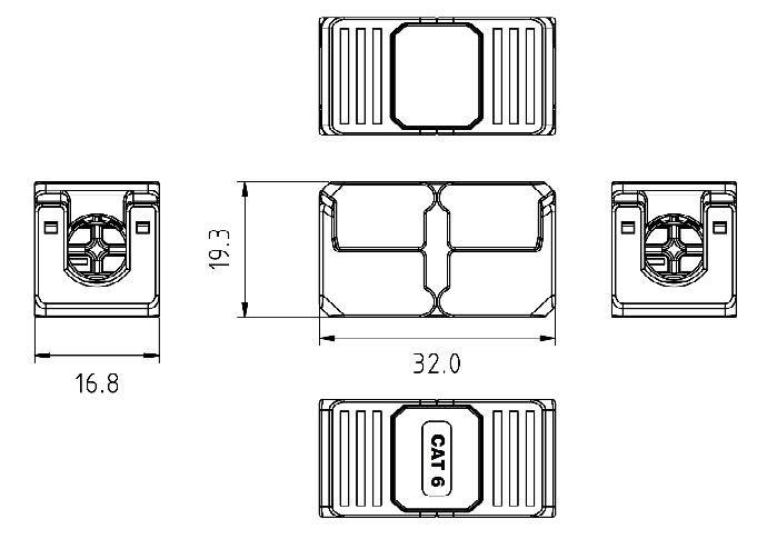 Cat. 6A FTP Toolless Coupler thumbnail 2