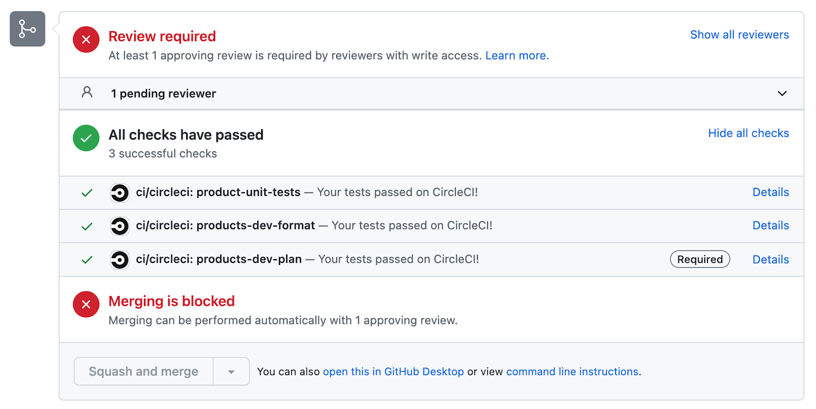 Screenshot of a Github pull request