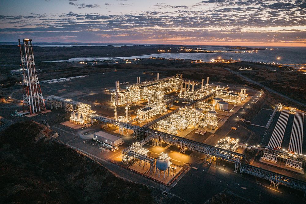 Woodside's Pluto LNG Plant, onshore gas plant