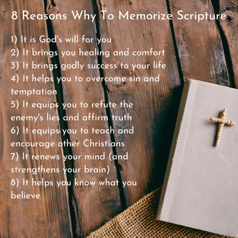 8 Reasons Why to Memorize Scripture