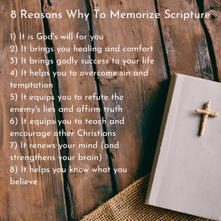 8 Reasons Why to Memorize Scripture