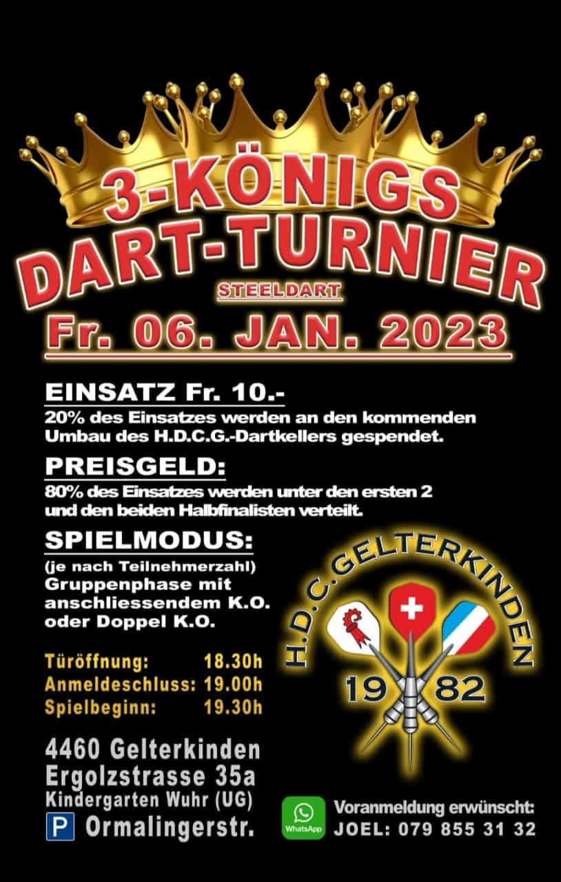 Einladung für das 3 Königs Open 2023
