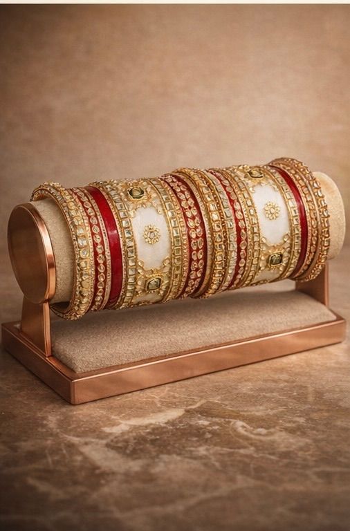 Red and gold set  - View 1