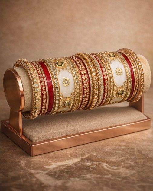 Red and gold set - View 1