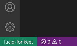 A screenshot showing the lower-left green indicator with the connected server name (Credits: VS Code Documentation))