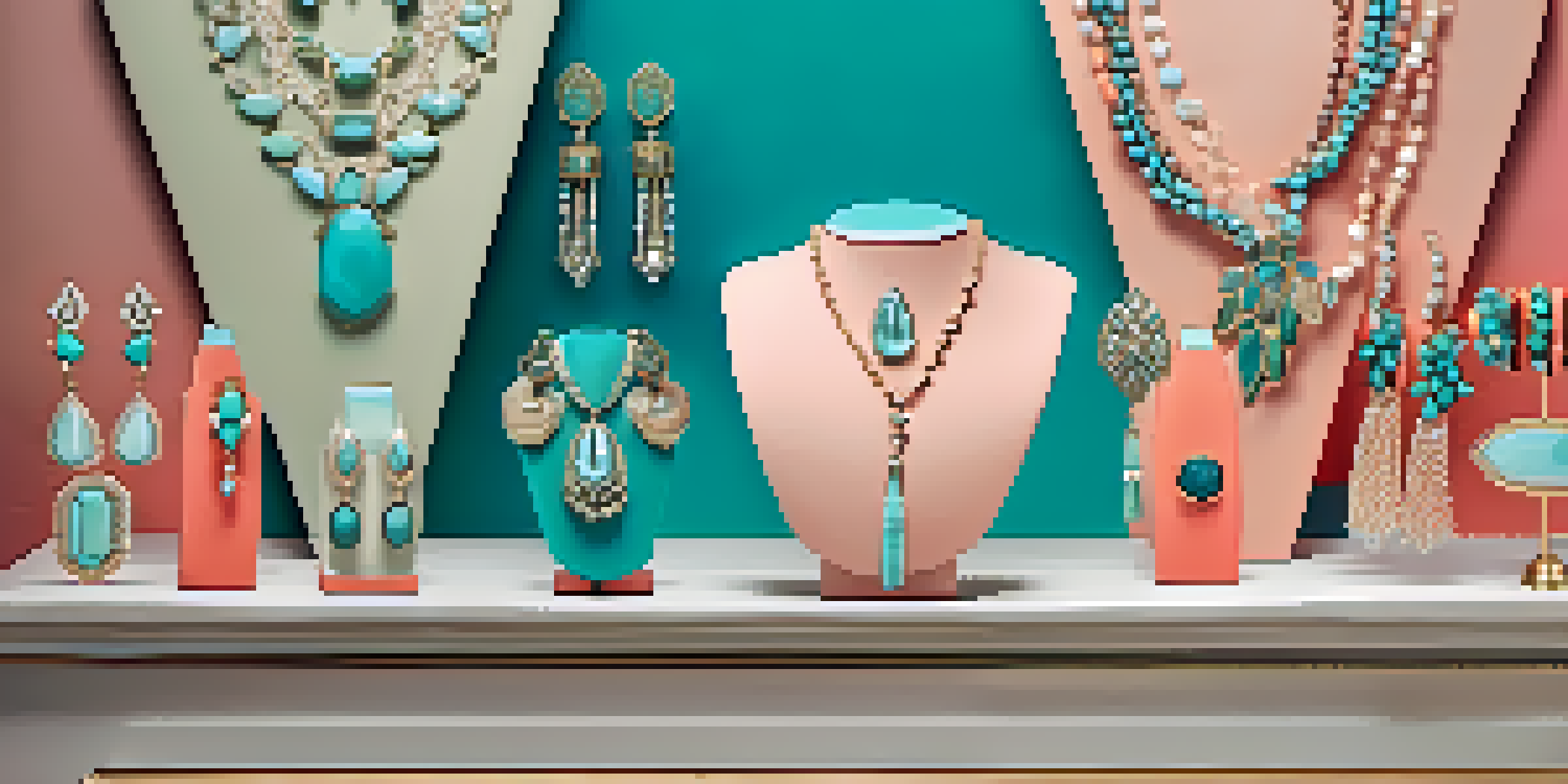 A colorful assortment of Kendra Scott jewelry displayed on a velvet background, featuring earrings and necklaces with intricate designs.