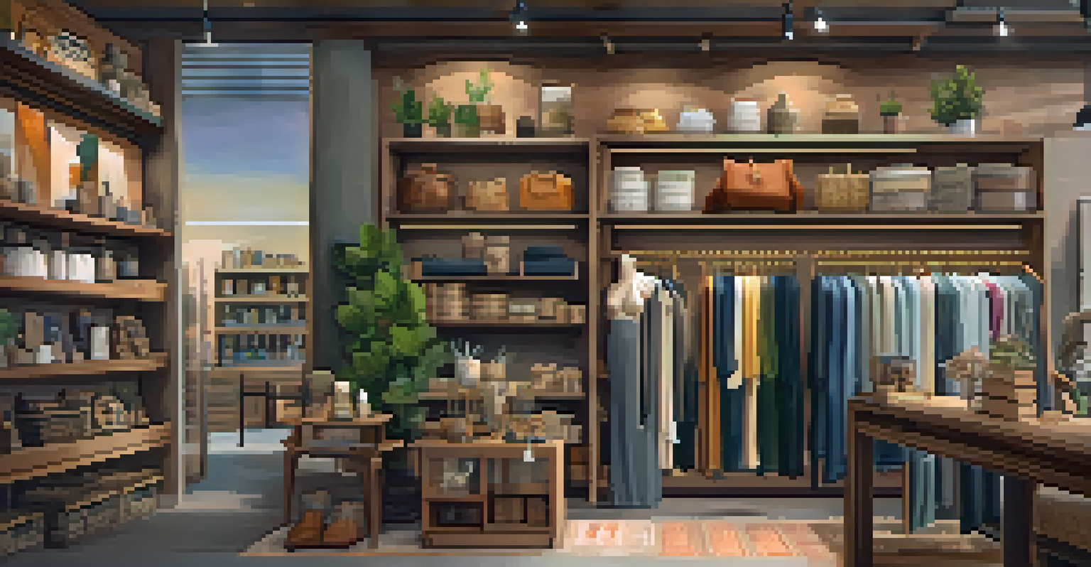 A charming artisan shop in Santa Monica showcasing handmade items and decor, with a warm atmosphere and an artisan interacting with a customer.