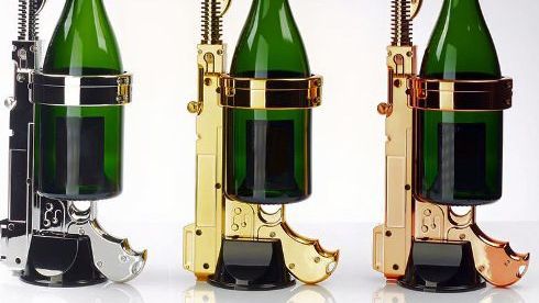 Humanity just hit a low point. We bring you the Champagne gun