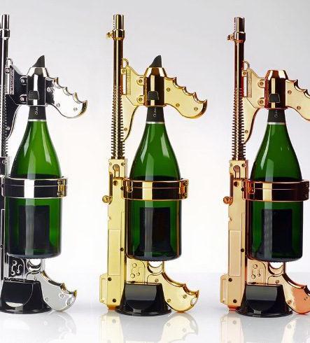 Humanity just hit a low point. We bring you the Champagne gun