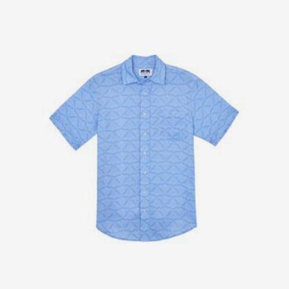 'Ray Writing' Manjack Linen Shirt