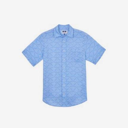 'Ray Writing' Manjack Linen Shirt