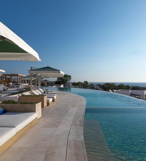 Sandblu Santorini offers elegance and exclusivity on the Aegean