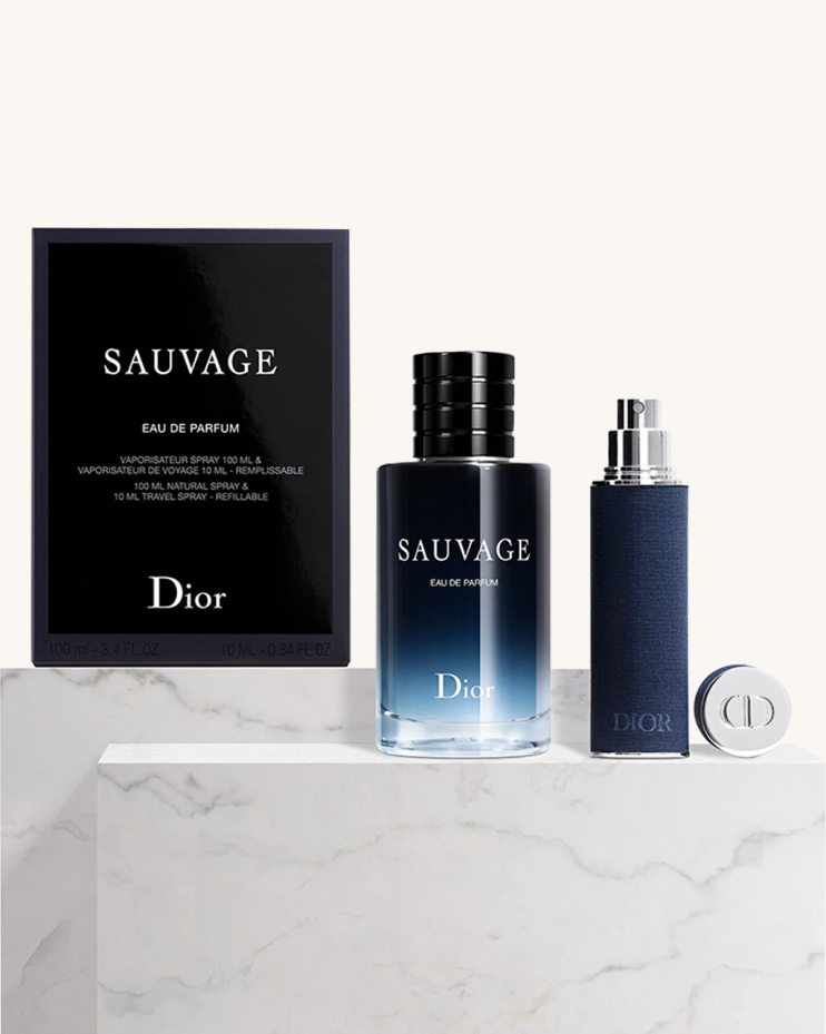 Sauvage Eau de Parfum and Travel Spray Gift Set