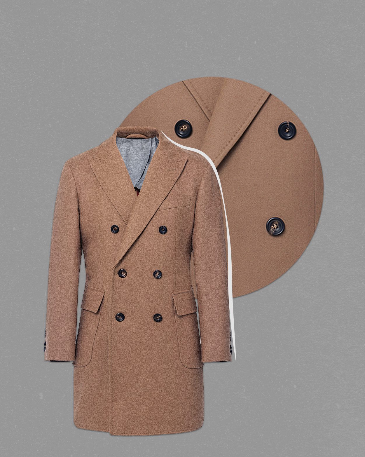 Hackett camel clearance coat