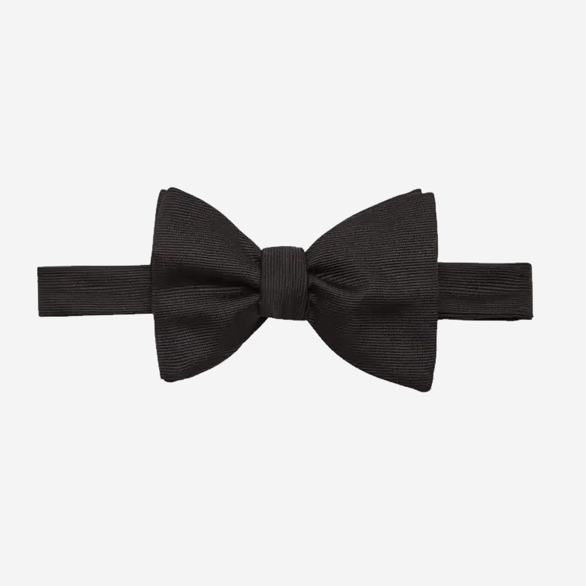 Huntsman Black Silk Bow Tie