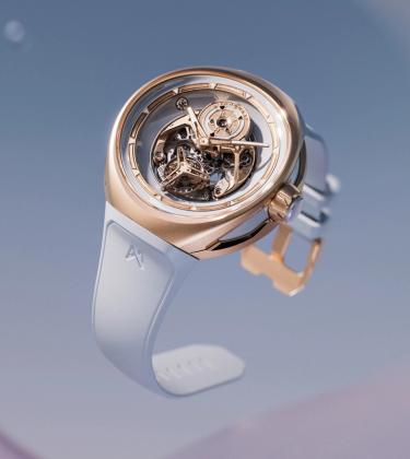 Watches of the Week: The Vanguart Orb in Pink Ceramic Titanium and Blue Ceramic Rose Gold.