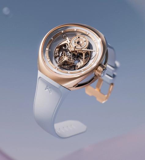 Watches of the Week: The Vanguart Orb in Pink Ceramic Titanium and Blue Ceramic Rose Gold.
