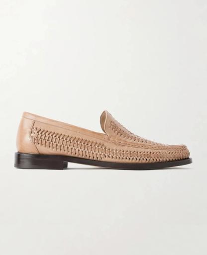 Woven Leather Loafers