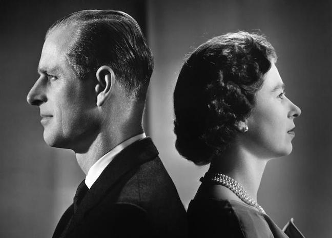 1958 - The Queen and Prince Philip pose for a portrait in Buckingham Palace (Getty Images)
