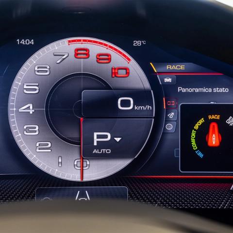 Ferrari Roma Spider dashboard