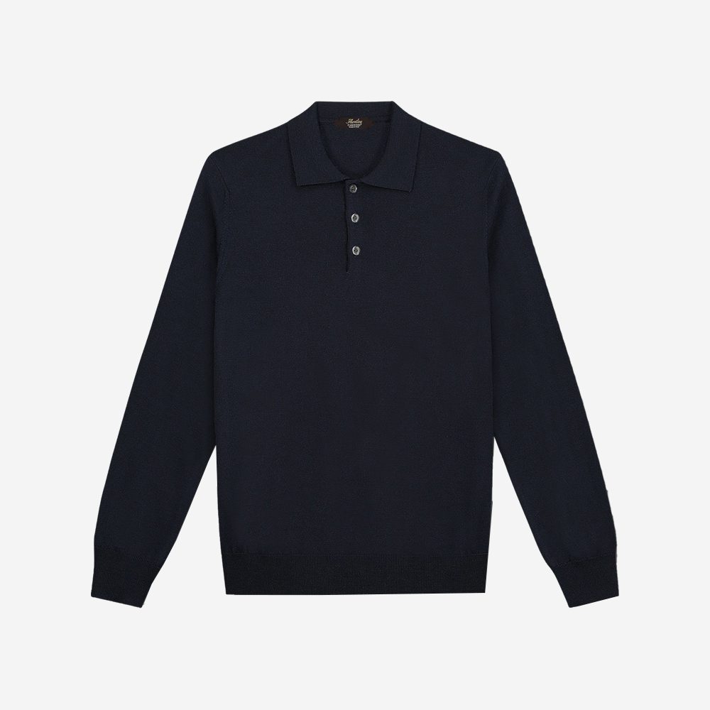 Aurélien Navy V-Neck