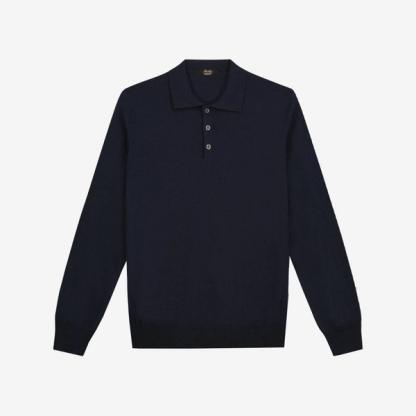 Aurélien Navy V-Neck