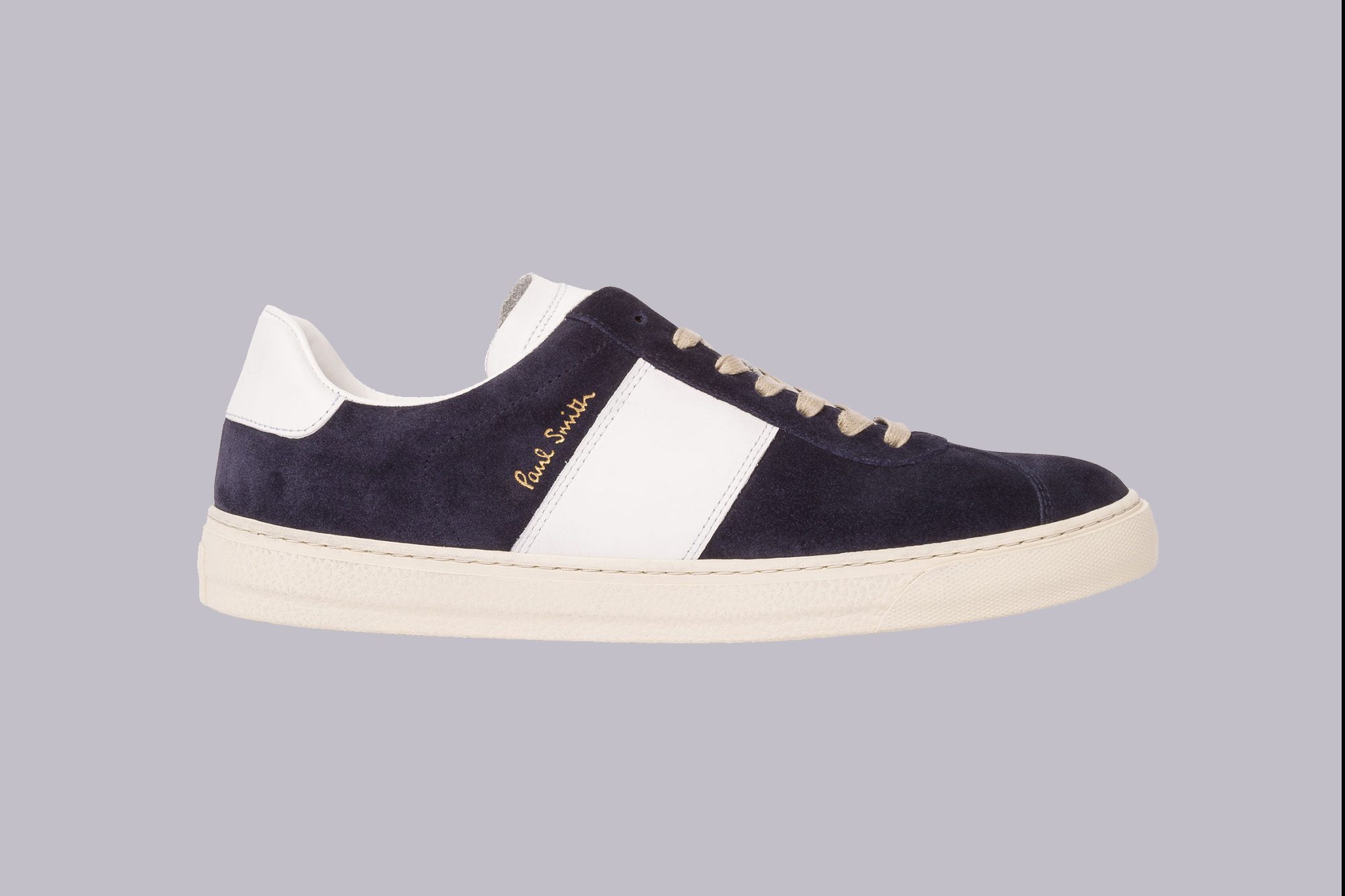 Paul Smith Dark Navy Suede Levon Trainers