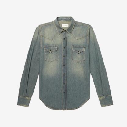 Saint Laurent Denim Western Shirt