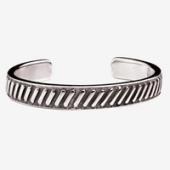 Zimbabwe Cord Silver bangle
