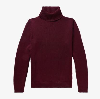 Incotex Slim-Fit Virgin Wool Rollneck Sweater